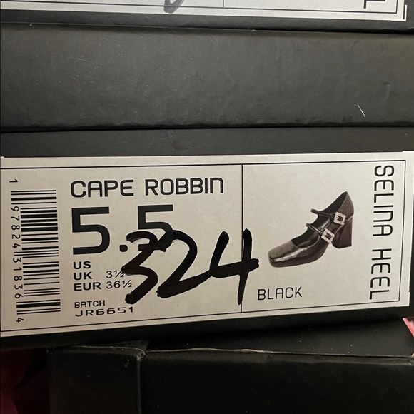 •CAPE ROBBIN• “Selina” Double Strap Mary Jane Heels - Black // NIB - Picture 15 of 16